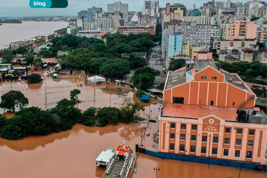 Entenda como as chuvas no RS foram intensificadas pela Mudança Climática. Confira a análise do nosso diretor, Thiago Metzker.