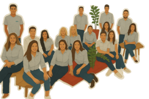 Equipe multidisciplinar do Grupo MYR em reunião de trabalho